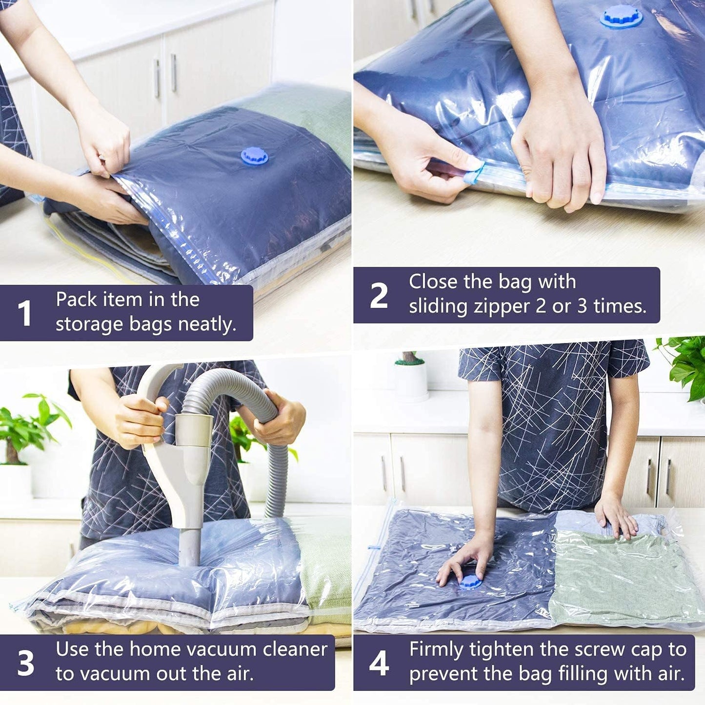 Vacuum Storage Bags With Hand Pump