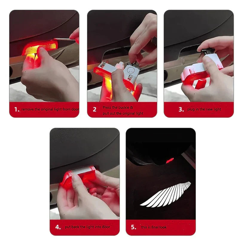 Angel Wing Car Door Projector Light