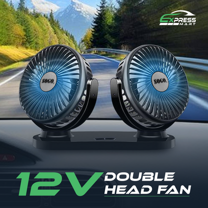 SOGO DOUBLE HEADED FAN 12V